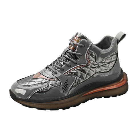 High quality autumn and winter microfiber leather popcorn casual men's shoes