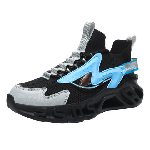Flying woven casual blade shoes Sneakers Cross-border large size Lightweight rubber and plastic outsole